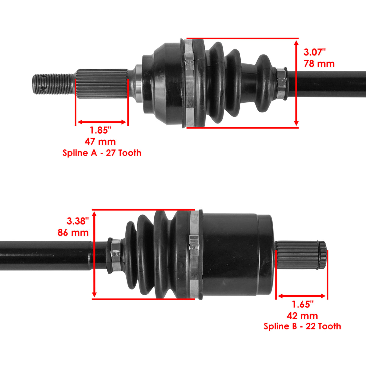 CV Axle Front Left Replacement for John Deere XUV Gator 850D Diesel (2011–2014)