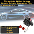 Starter Motor Wiring Harness Connector Plug 1 Pin for Volkswagen (2005–2015)