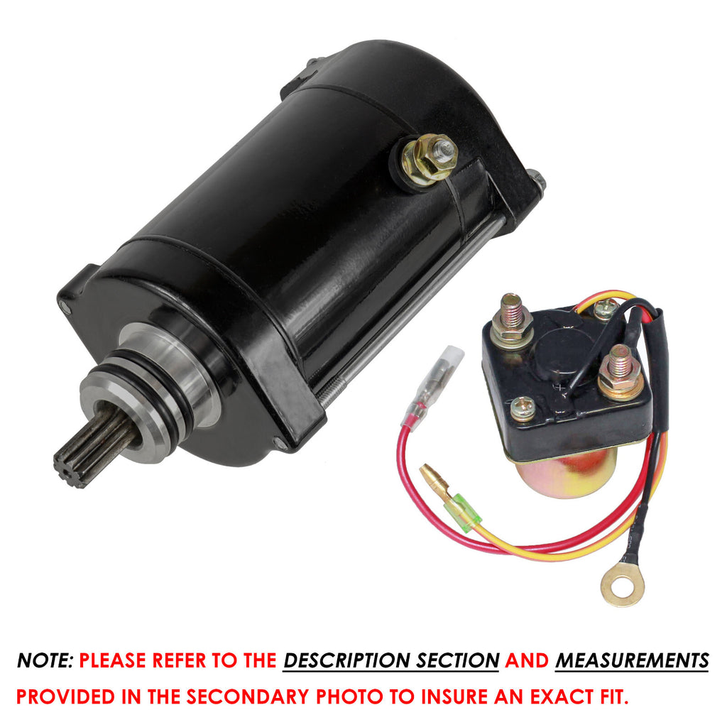 Starter and Relay Solenoid Replacement for Kawasaki Jet Mate JB650 (1990–1992)