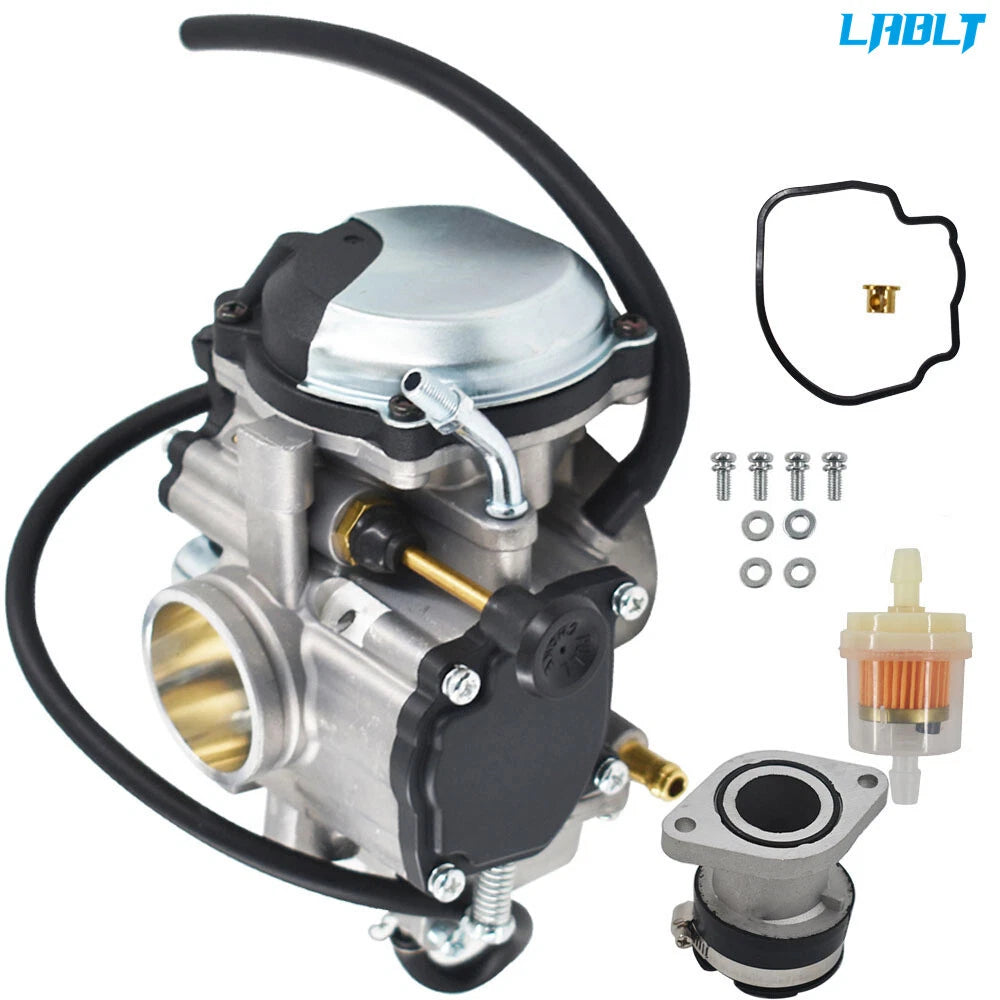 Carb & Intake Manifold for Yamaha Bear Tracker 250 YFM250 Big Bear 350 (1999–2006)
