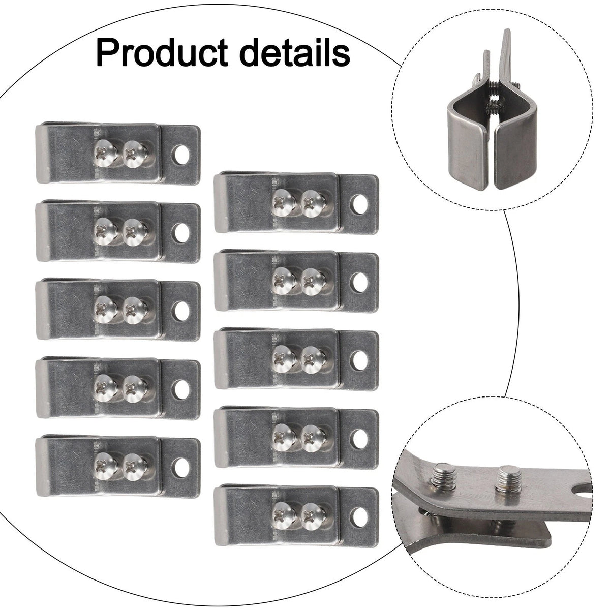 Sunshades for - Adjustable Stainless Steel Clamps