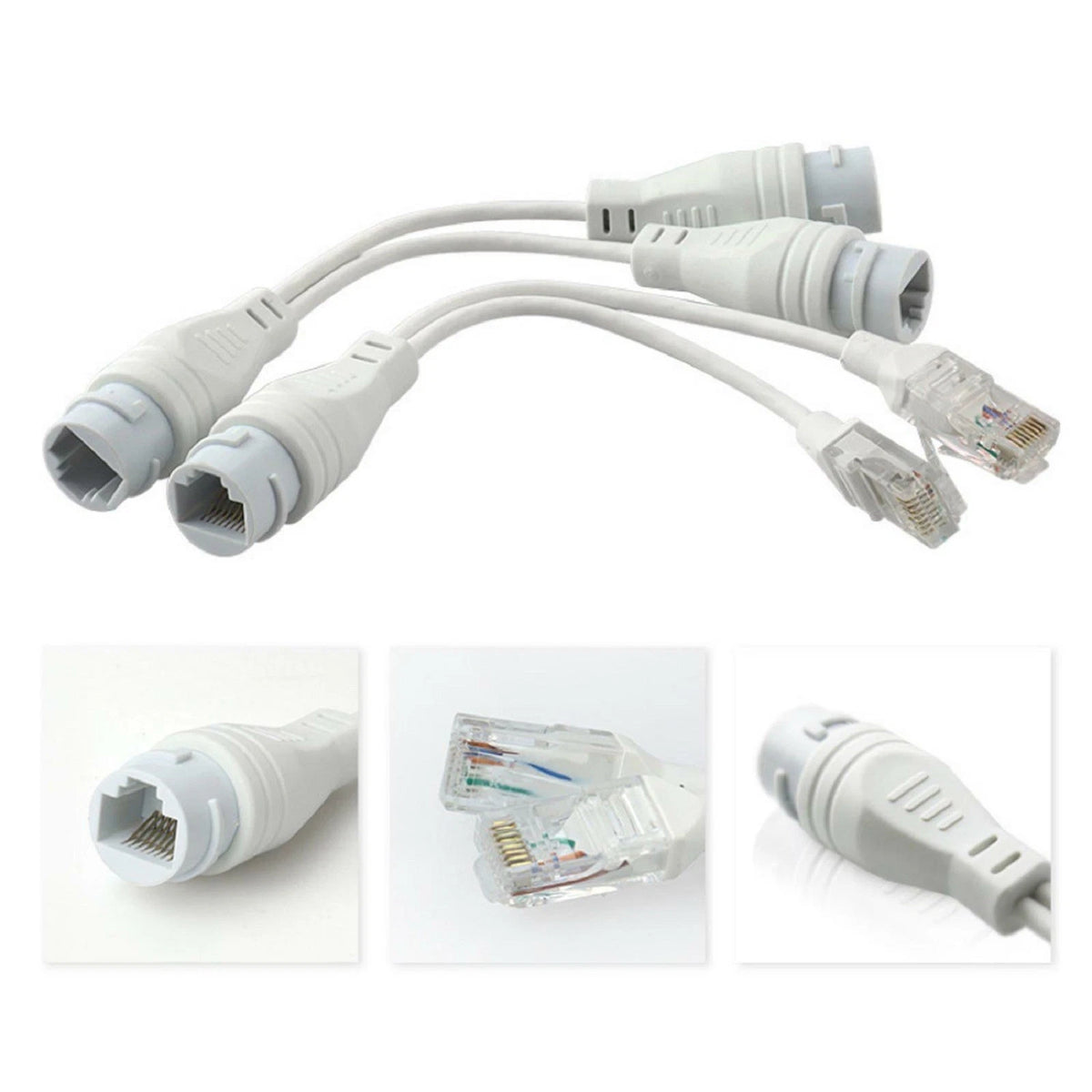 RJ45 Outdoor Waterproof Adapter Network Splitter Connector (1 to 2)
