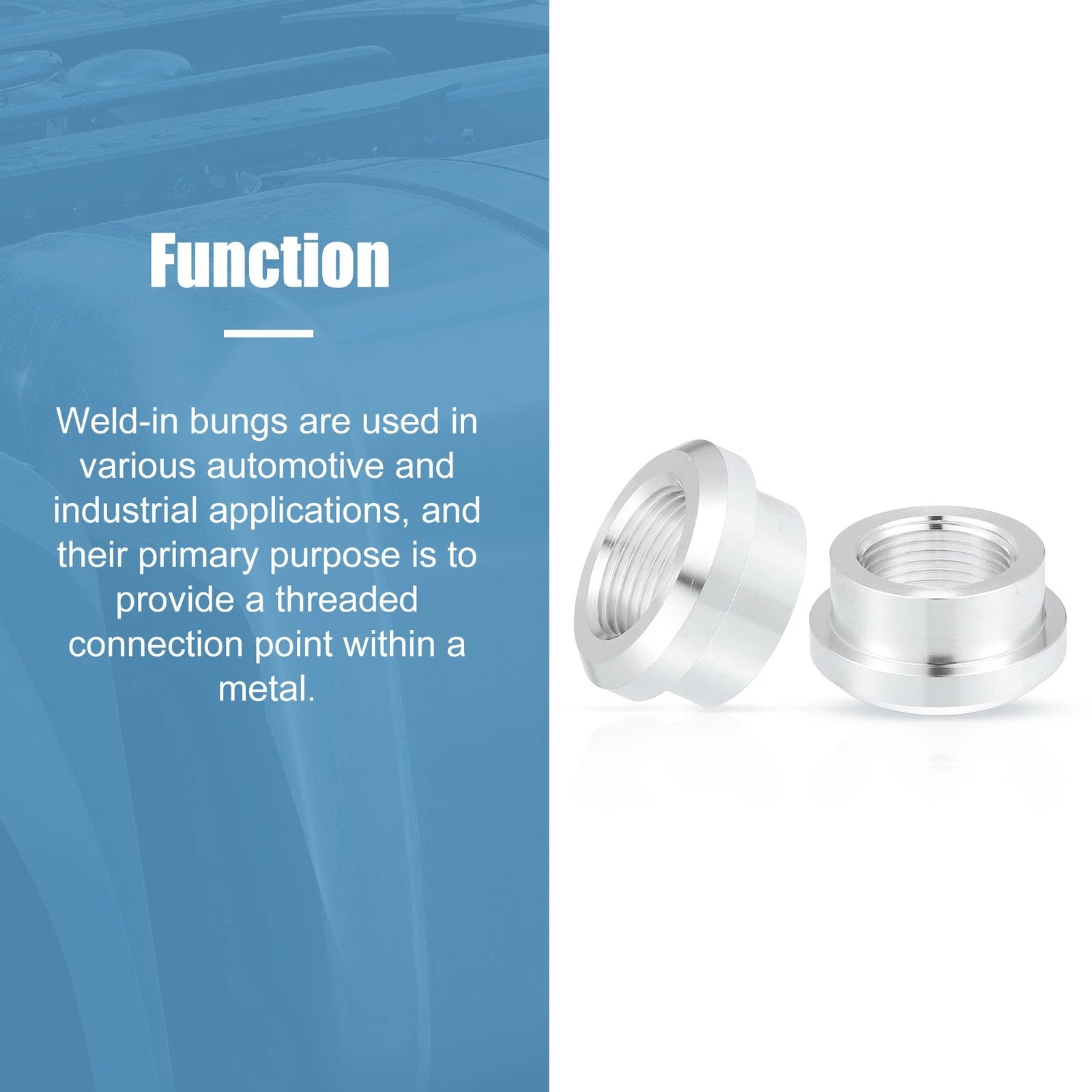 2pcs 3/4" NPT Female Weld on Bung Fitting for Universal Applications
