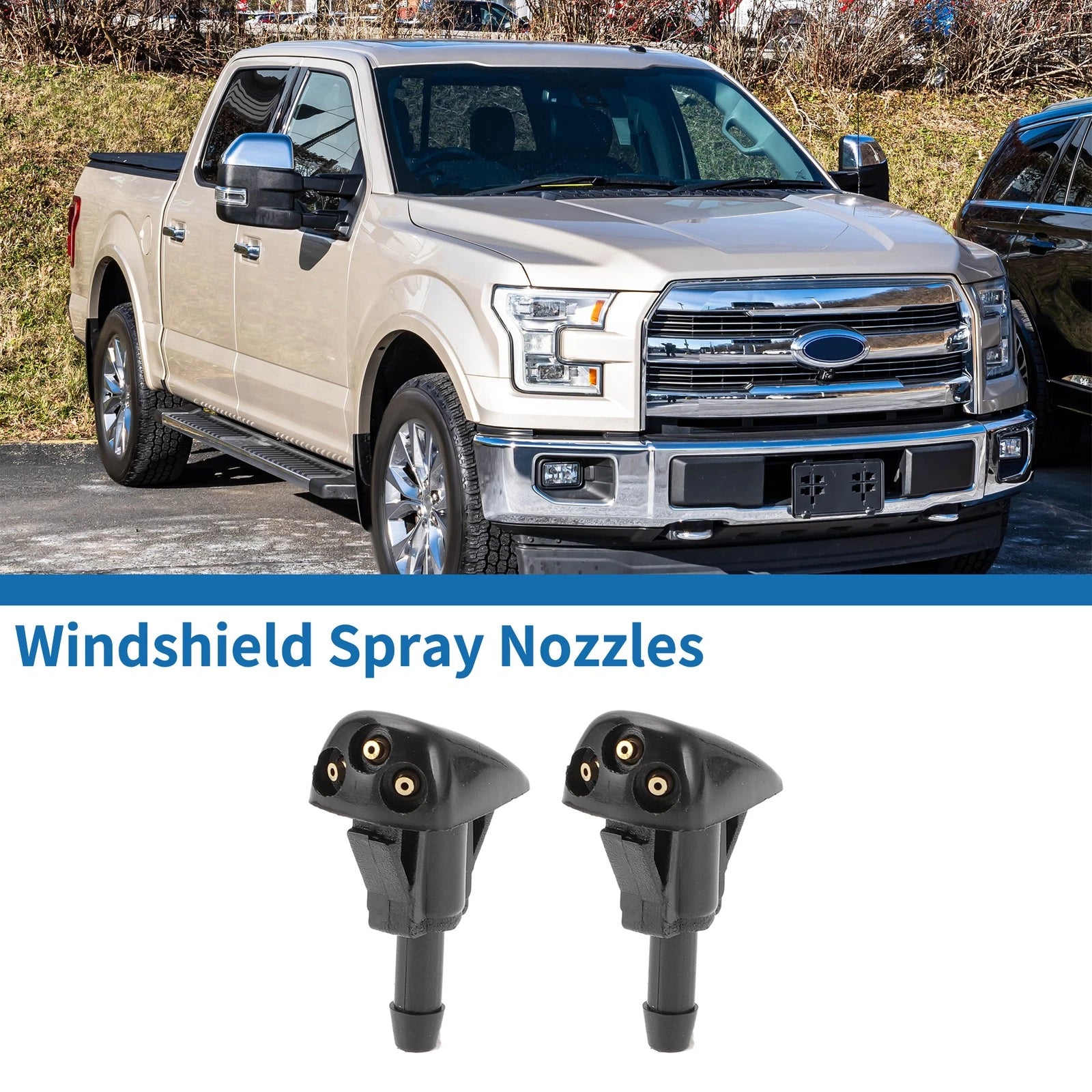 Windshield Washer Nozzles Front Set for Kia Sorento (2003–2009)