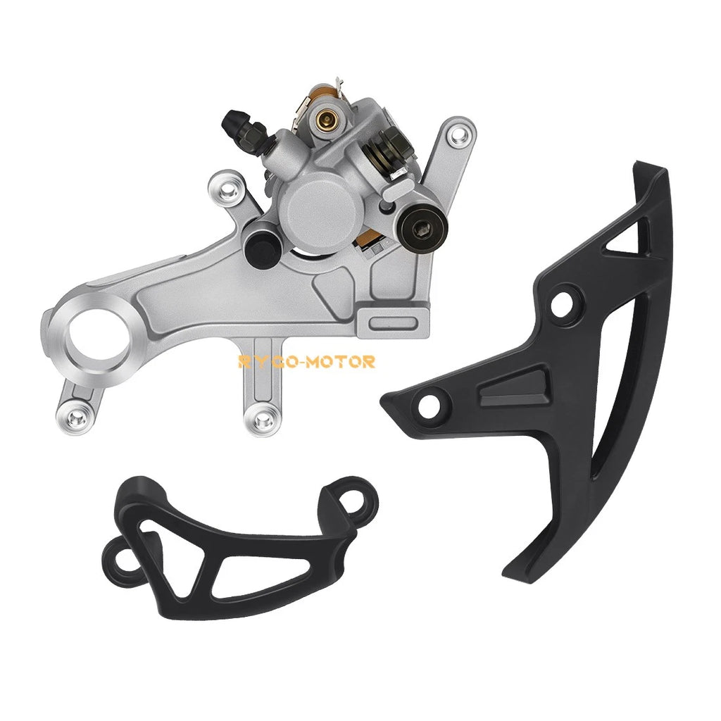 Rear Brake Caliper & Cover Guard for Honda CRF250R CRF250X CRF250RX (2004–2024)