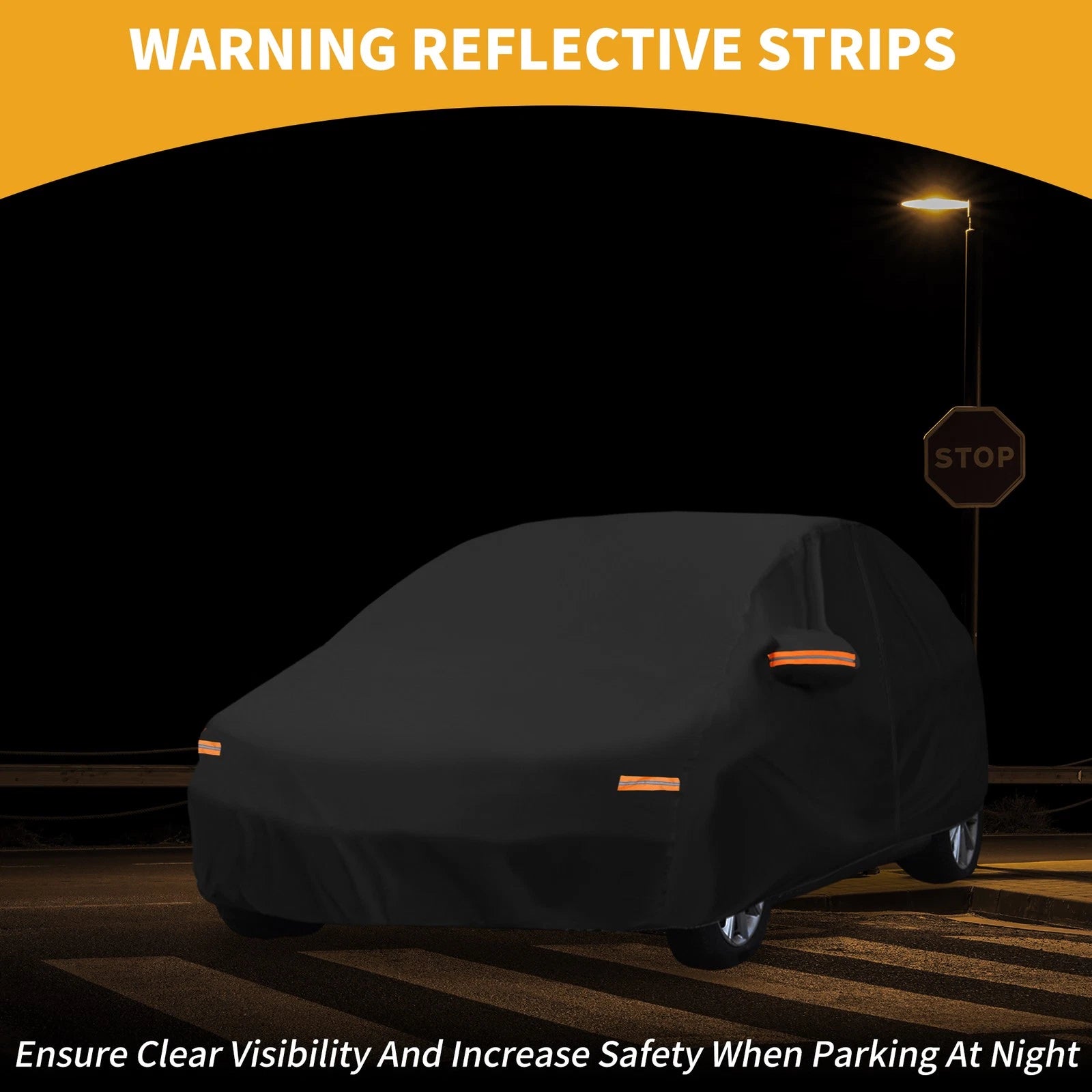 Waterproof Car Cover with Zipper for Mazda 3 Hatchback (2015–2018) Black