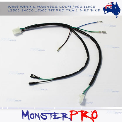 Wire Loom Wiring Harness for Dirt Bike 125cc 140cc 150cc 250cc