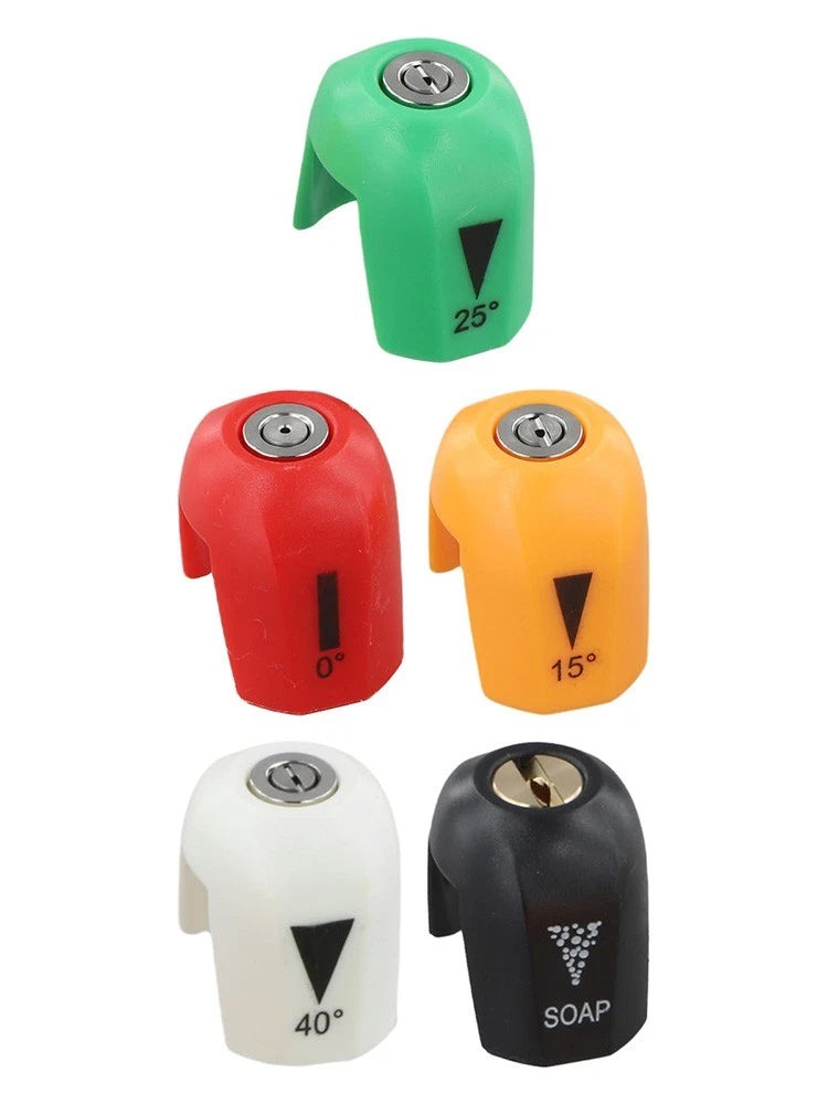 5pcs Pressure Washer Nozzle Tips Set for Easy Spray Pattern Switching