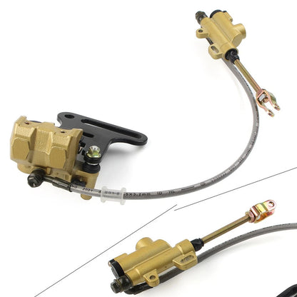 Rear Hydraulic Master Cylinder Brake Caliper Assembly for Pit Dirt Bike 125cc