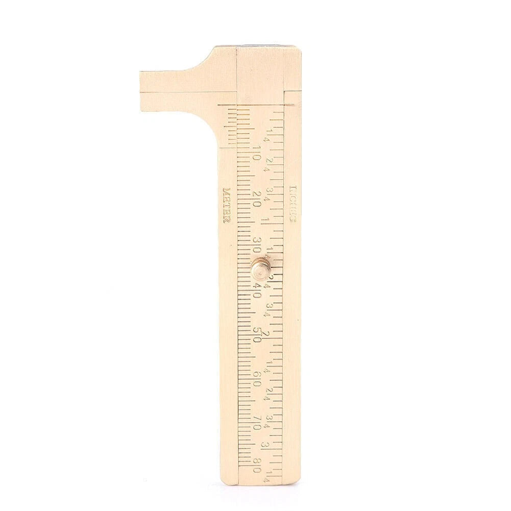 Mini 80mm Metal Brass Callipers Solid Vernier Gauge Measuring Tool for Jewellery