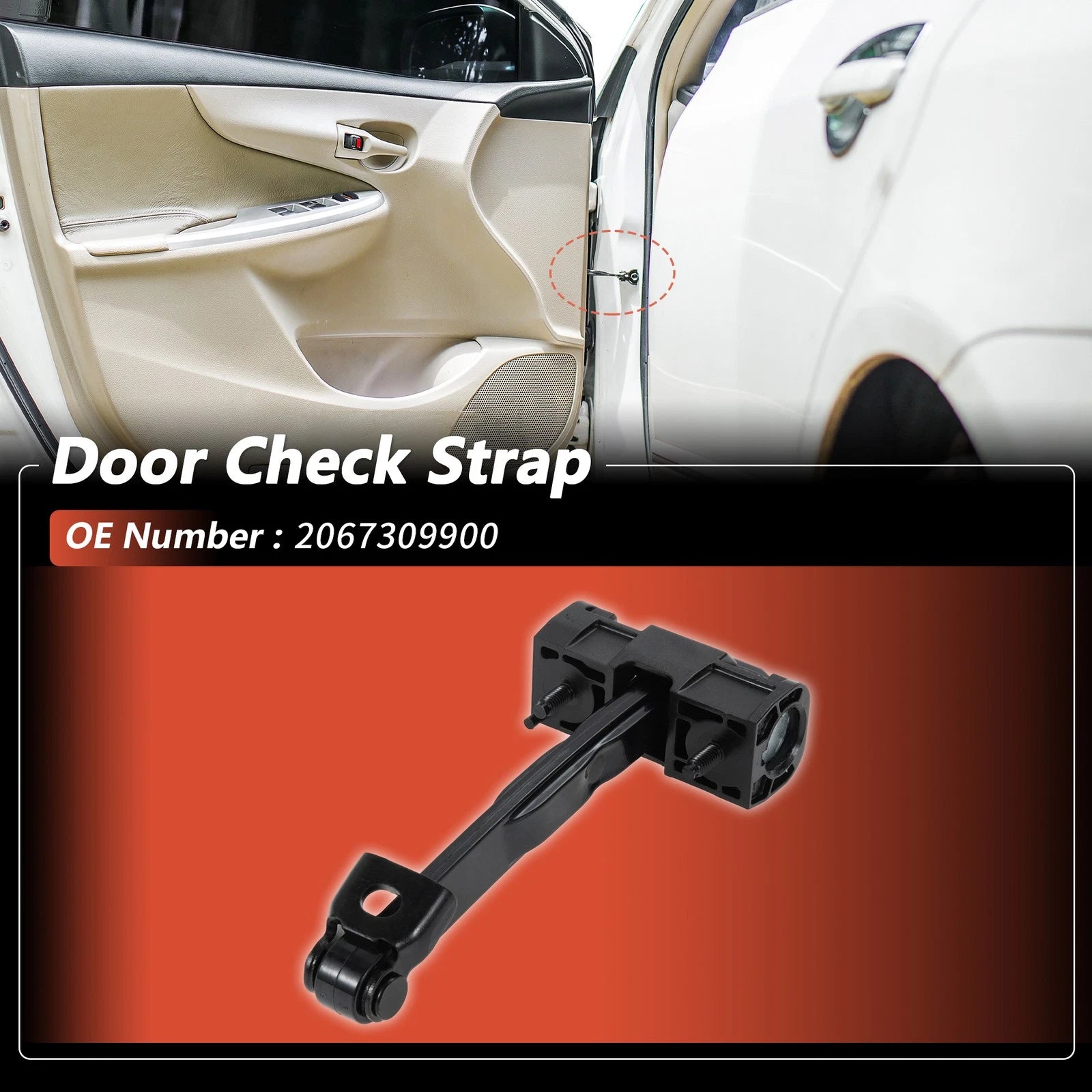 Rear Door Check Strap Replacement for Mercedes-Benz C-Class (2021–2025)