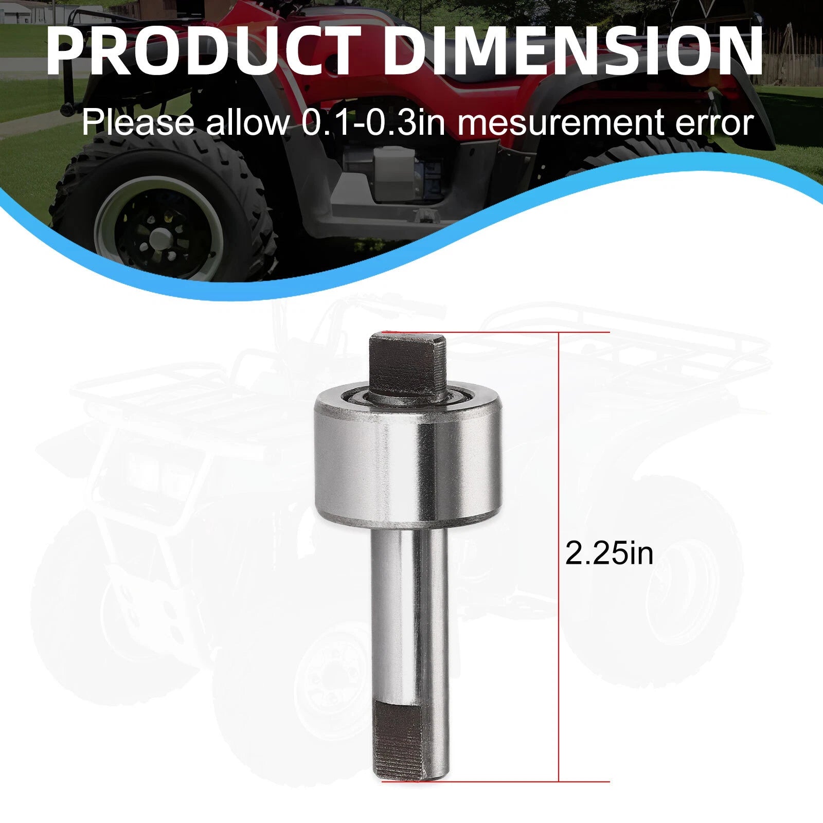Water Pump Shaft for Suzuki QuadRacer 250 500 LT250R LT500R (1985–1992)