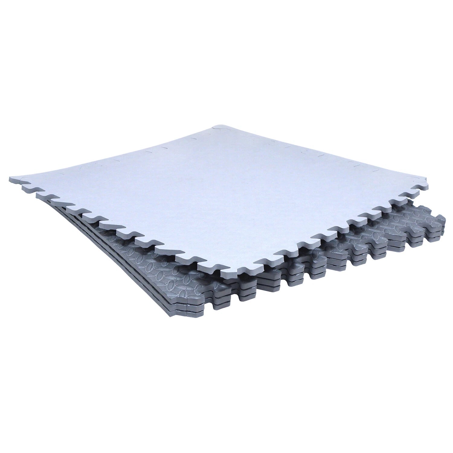 EVA Foam Interlocking Exercise Mat Tiles for Gym Flooring (Gray)