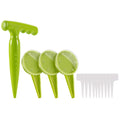 Soil Aeration Tool Set with Dibbler for Sowing (12.5cm, 17.5x11.3cm)