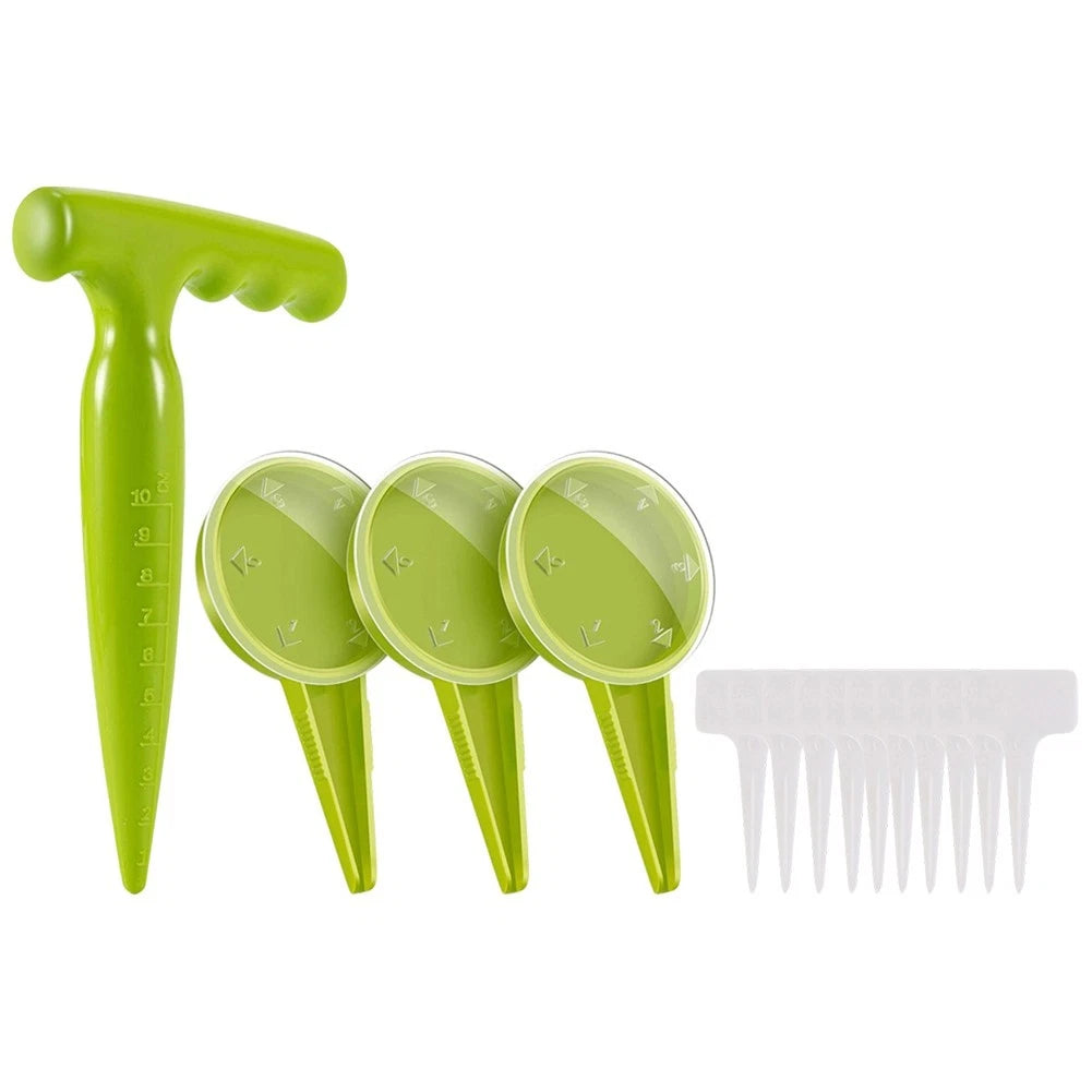 Soil Aeration Tool Set with Dibbler for Sowing (12.5cm, 17.5x11.3cm)