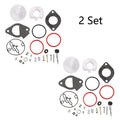 Set of 2 Carburetor Repair Kits for Master Overhaul Nikki B&S Lawn Mower (796184)