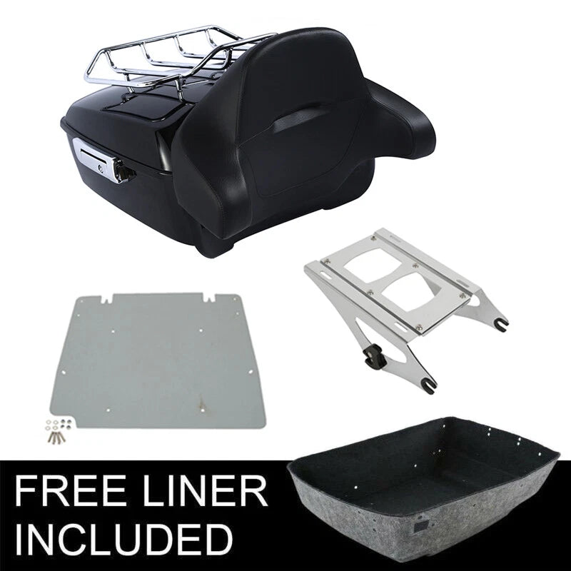 Trunk Backrest Rack Mount for Harley Touring Road Street Glide (2014–2026)