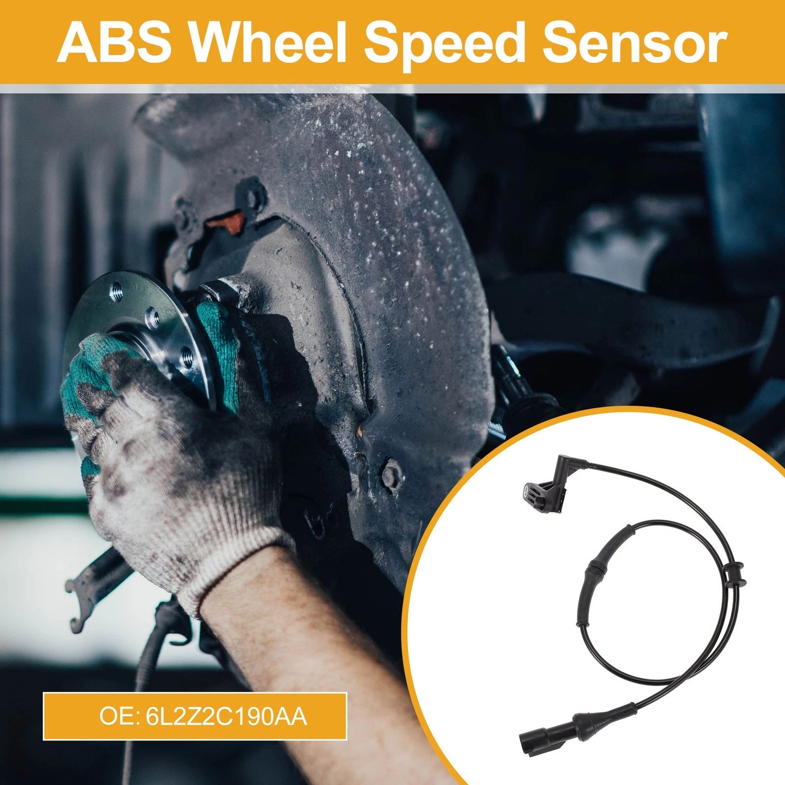 ABS Wheel Speed Sensor Replacement Rear Right for Ford Explorer (2011–2019)