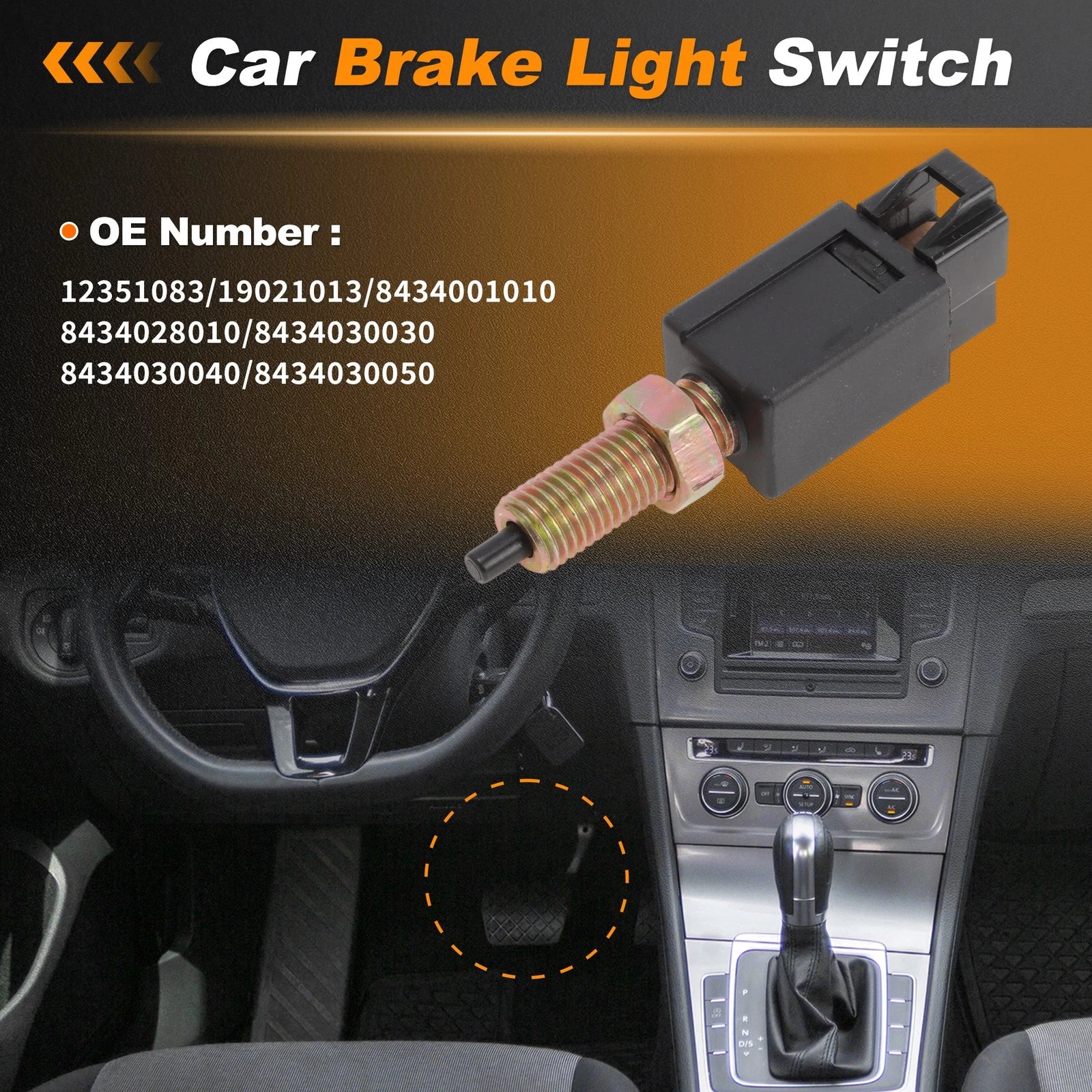 Brake Light Switch Replacement for Chevrolet Nova (1985–1988)