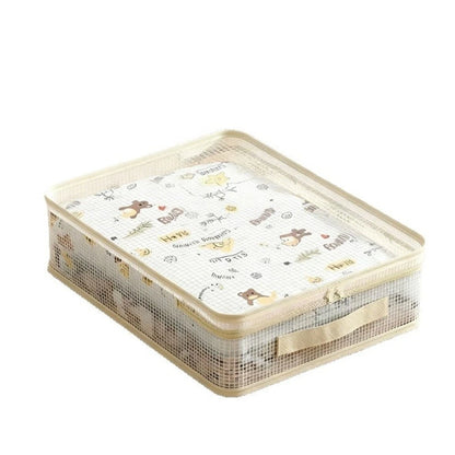 Underbed Storage Mesh Bag for Bedding Sets with Transparent View