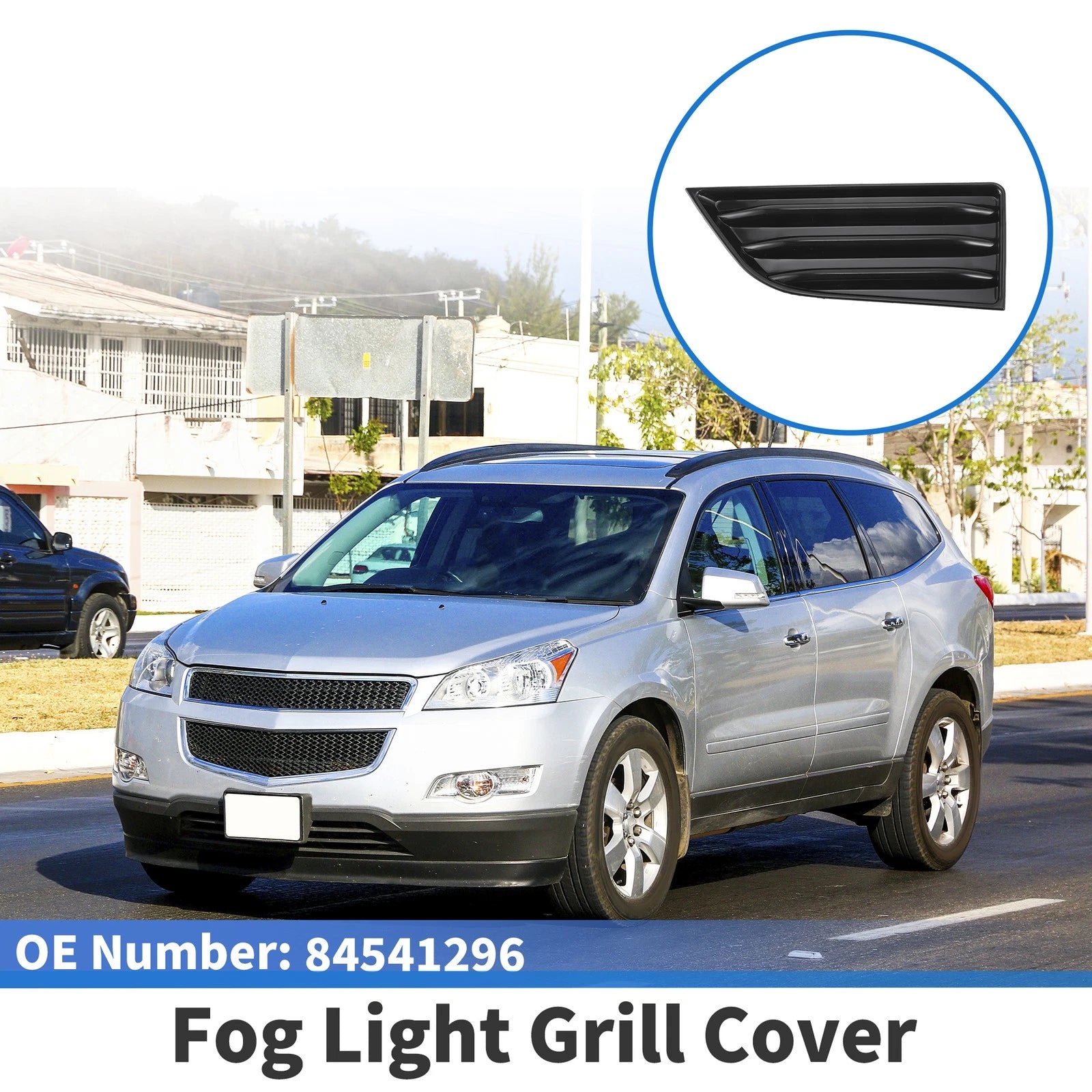 Front Left Fog Light Grill Replacement for Chevrolet Traverse (2022–2023)