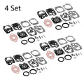 Set of 4 Carburetor Rebuild Kits for Walbro K20-WYL (Honda GX22/31, Echo GT1100)