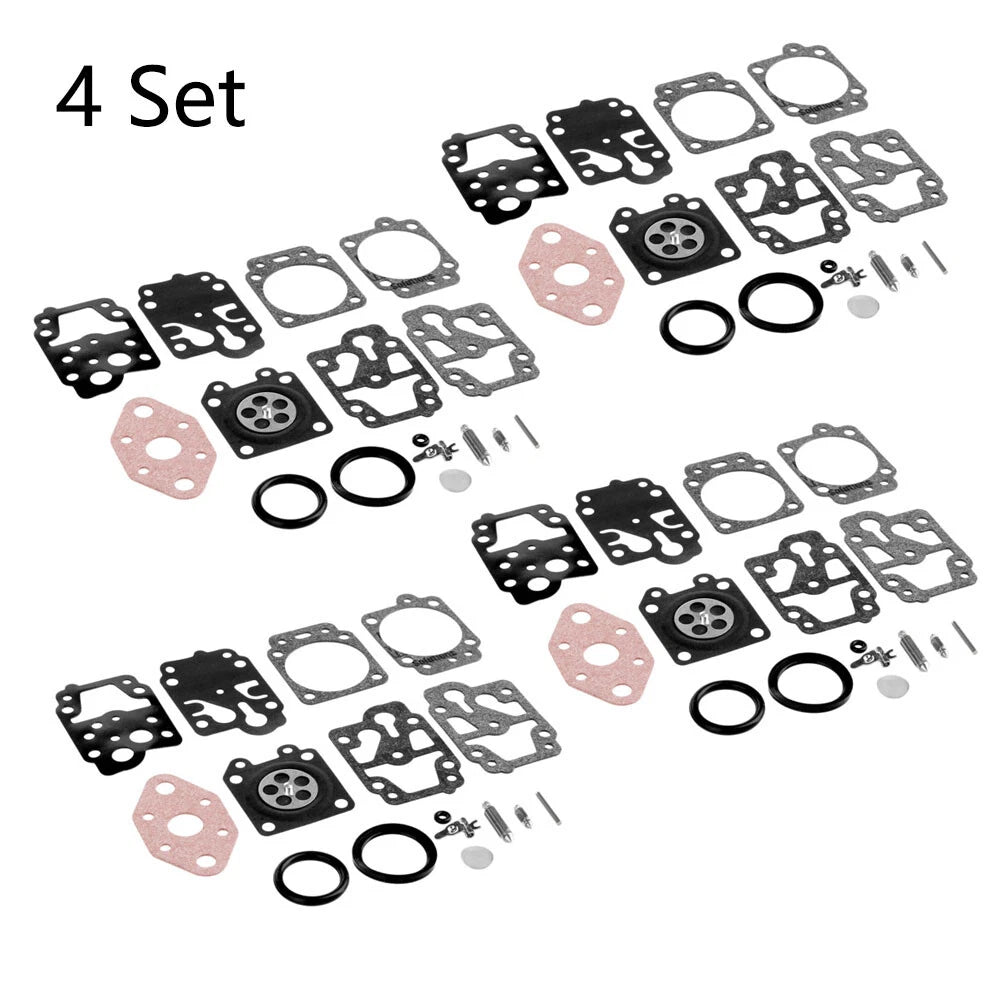 Set of 4 Carburetor Rebuild Kits for Walbro K20-WYL (Honda GX22/31, Echo GT1100)