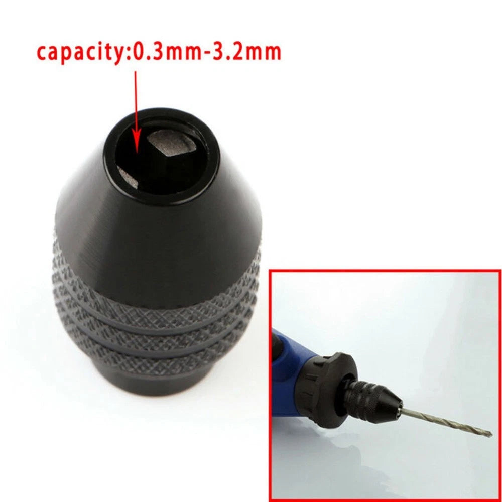 Keyless Drill Multi Chuck for Electric Grinder Rotary Tool (0.3mm-3.2mm)