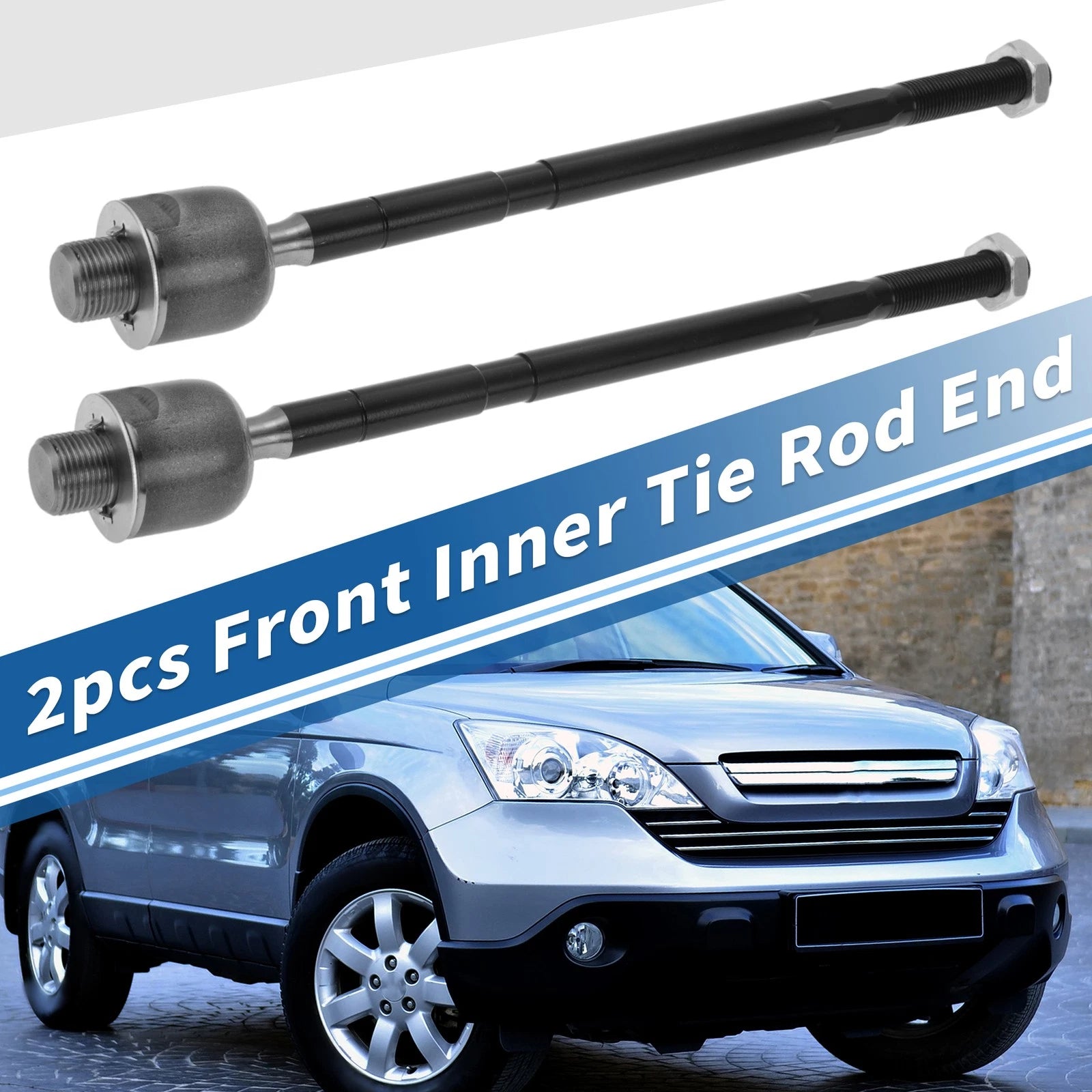 2 Pcs Front Inner Tie Rod End Links Replacement for Honda CR-V (2007–2008)