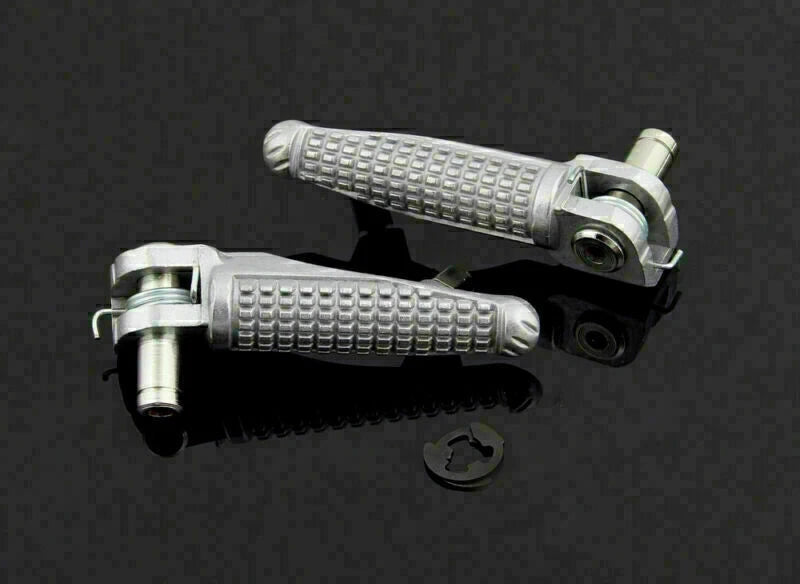 Front Bracket Footrest Footpeg Set for Kawasaki ZX6R ZX10R (2003–2012)
