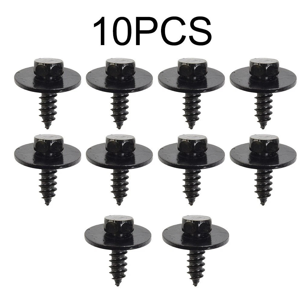 10PCS Screw for BMW E46 E60 E90 (2001–2012) ABS Black Exterior Accessories