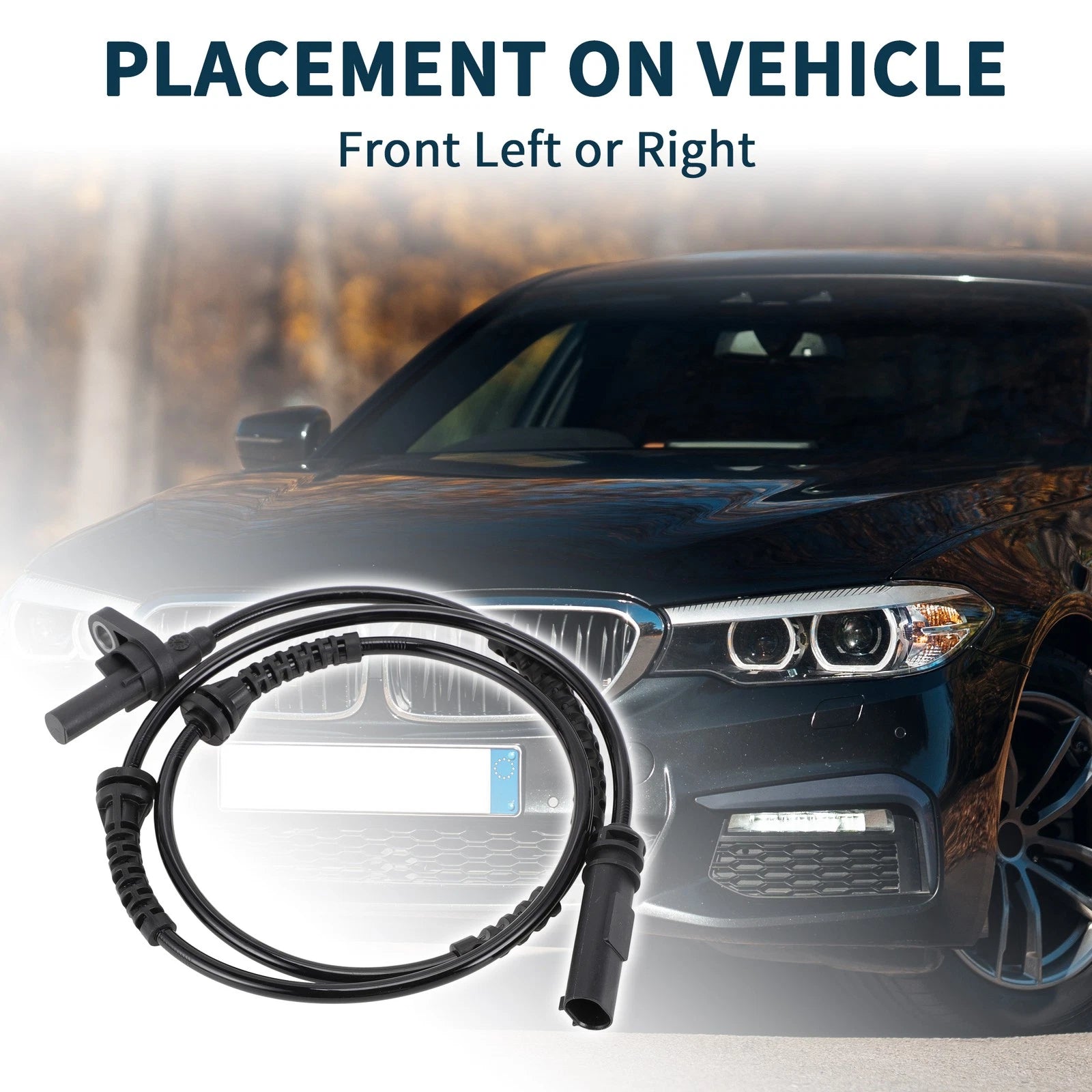 Front Left ABS Wheel Speed Sensor for BMW 528i (2011–2016)