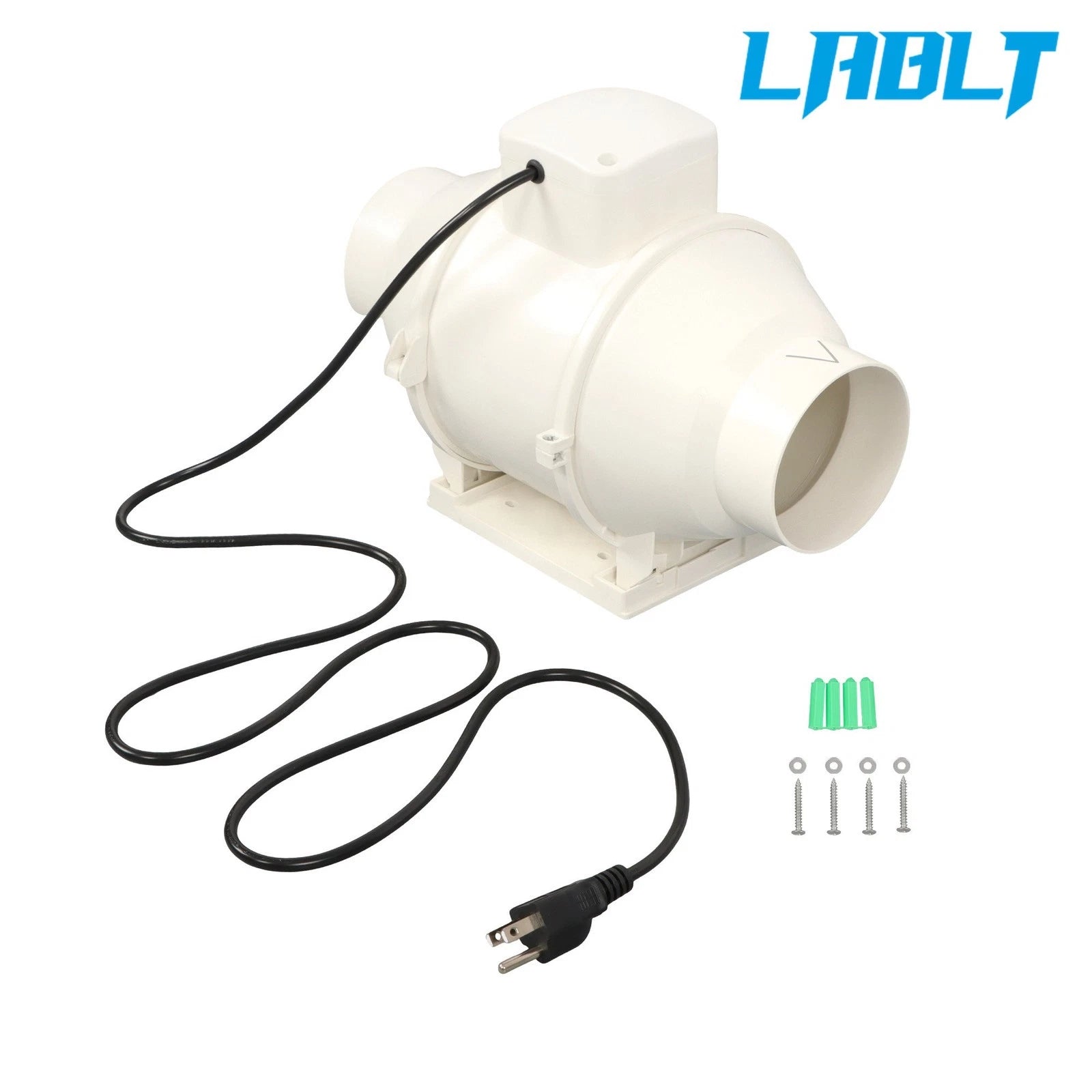 4" Inline Ventilation Exhaust Blower Fan for Kitchen Hydroponics (LABLT)