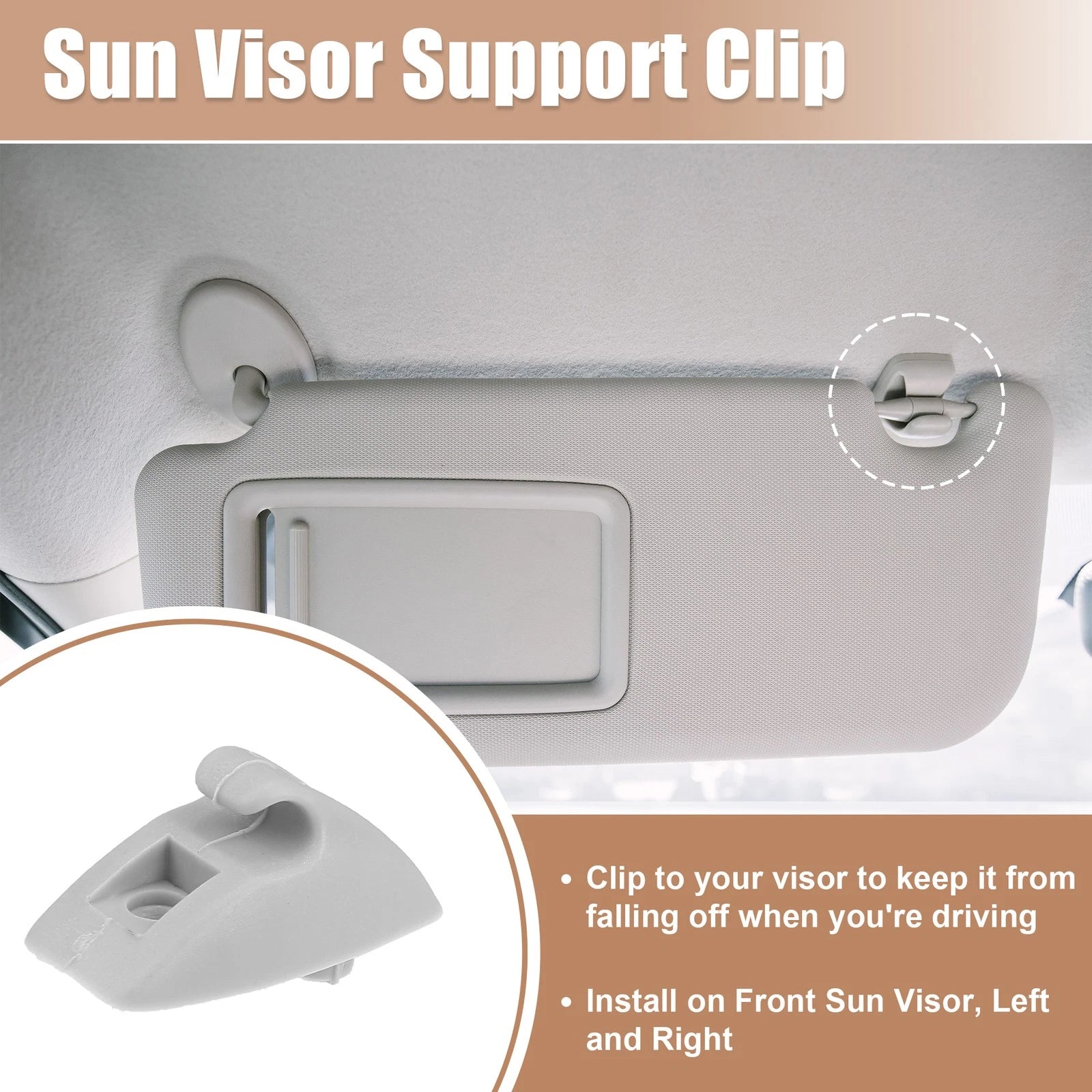 Sun Visor Support Clip Retainer for Volkswagen Rabbit (1979–1984)