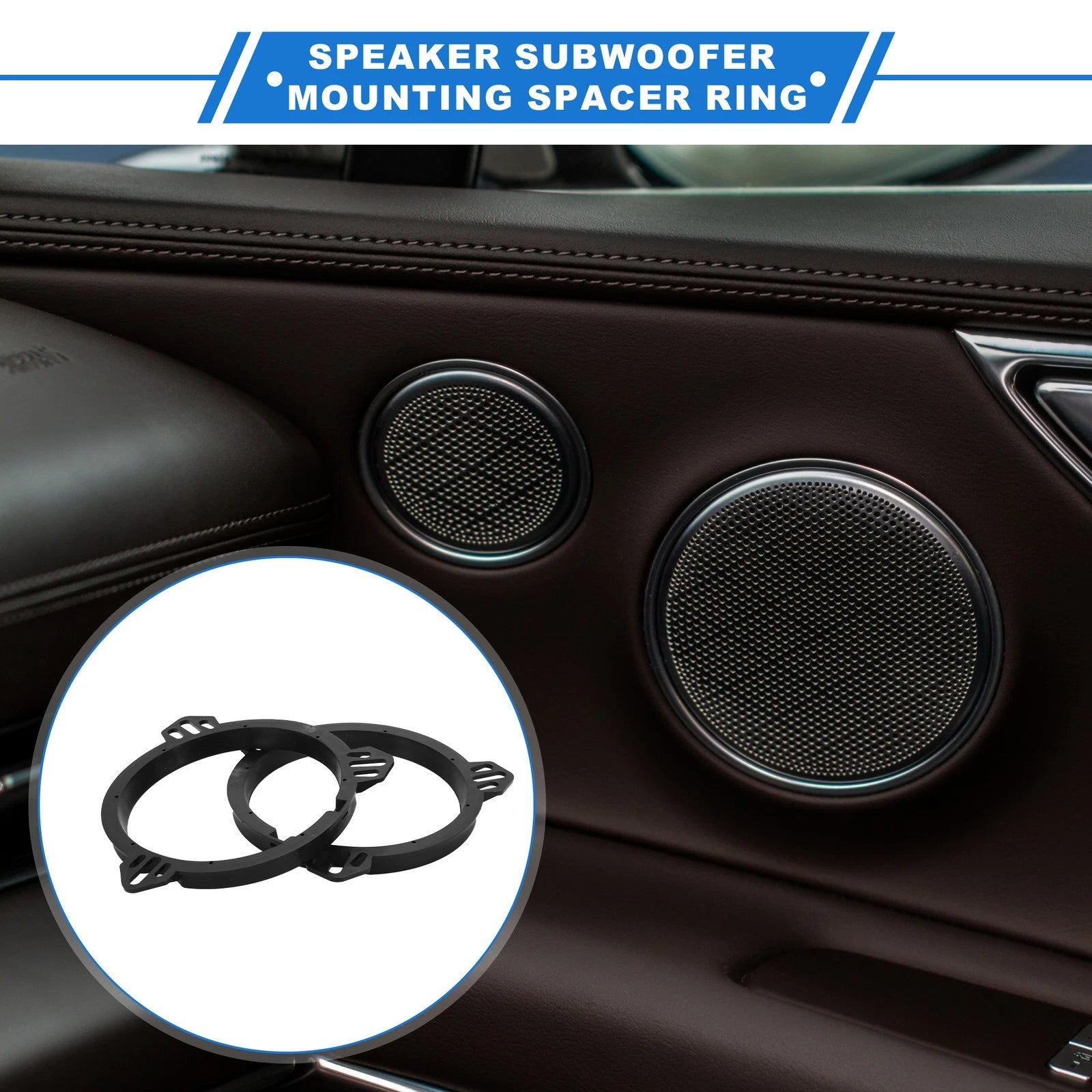 2X Speaker Spacer Ring Adapter for Scion XA (2004–2006) 6.5''