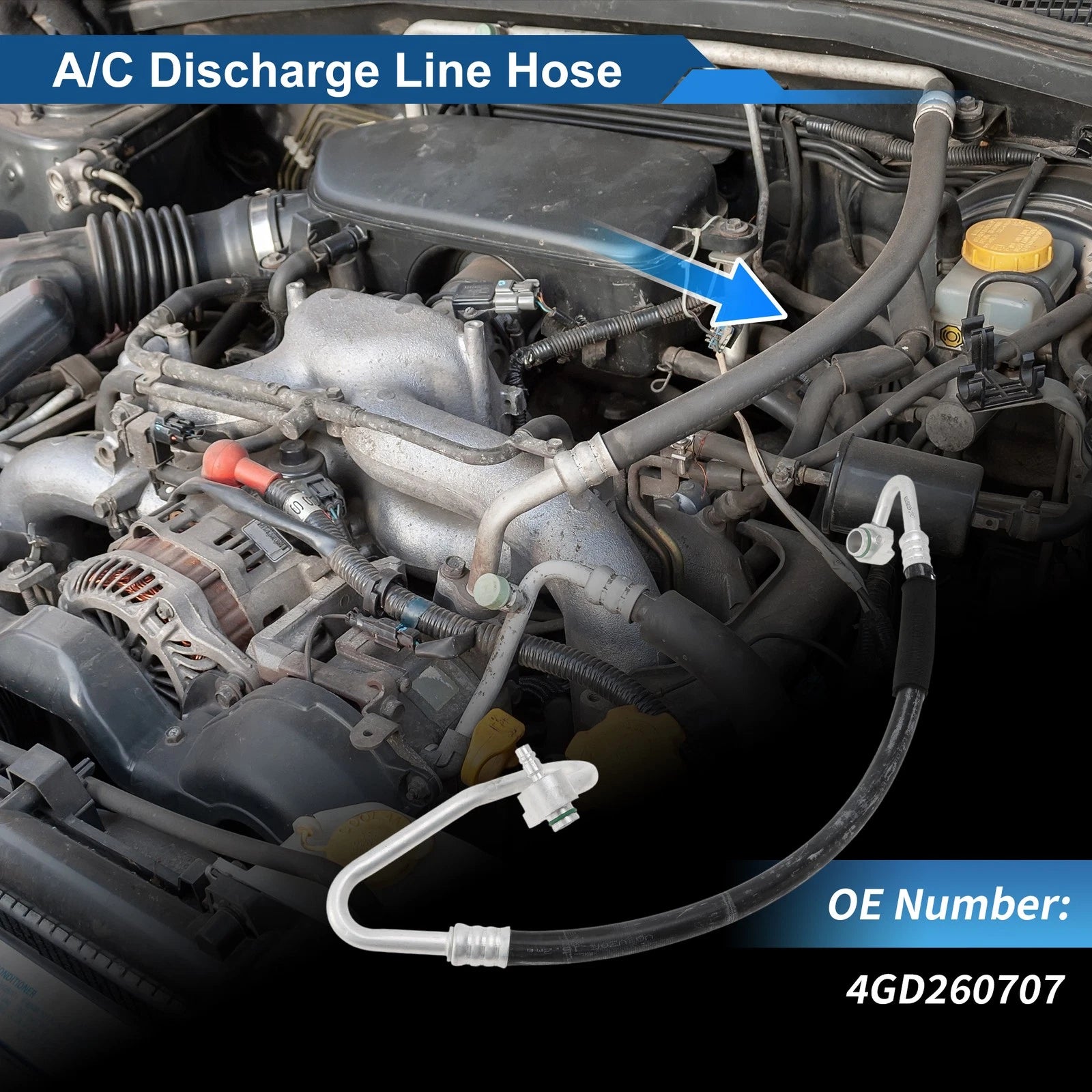 A/C Refrigerant Liquid Hose Replacement for Audi A6 Quattro 2012-2015