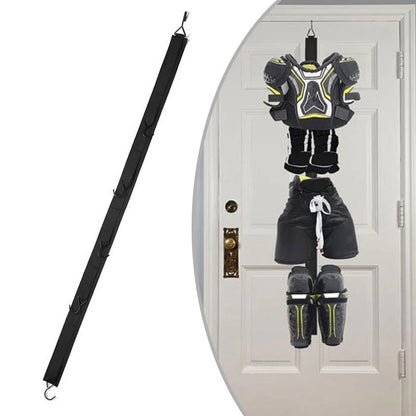 Compact Hockey Gear Organizer with 5 Hooks for Drying and Camping Needs
