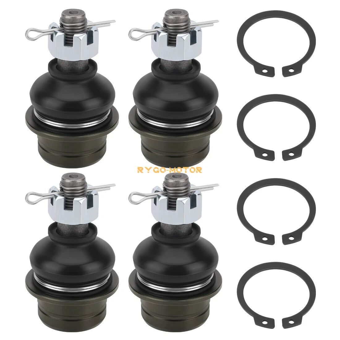 Set of 4 Upper Ball Joints for Suzuki Quadsport 400 LT-Z400 (2003–2009, 2012–2014)