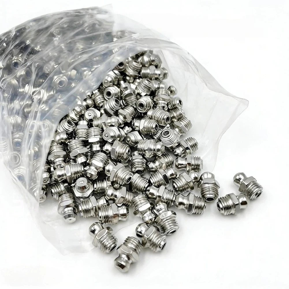 50pcs M6 Stainless Steel Grease Nipples Metric External Thread