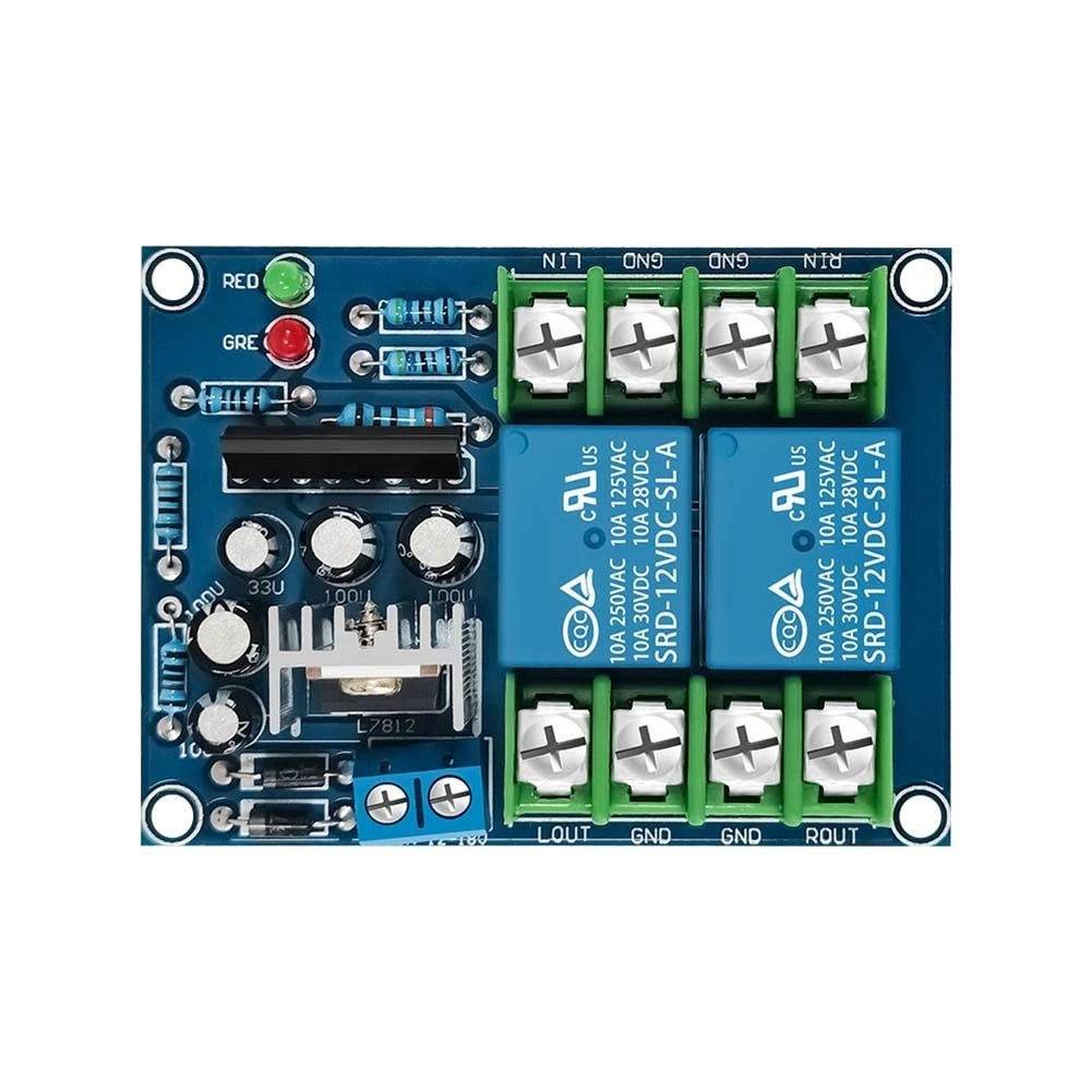 Audio Speaker Protection Board for Dual Channel (10A Relay Module)