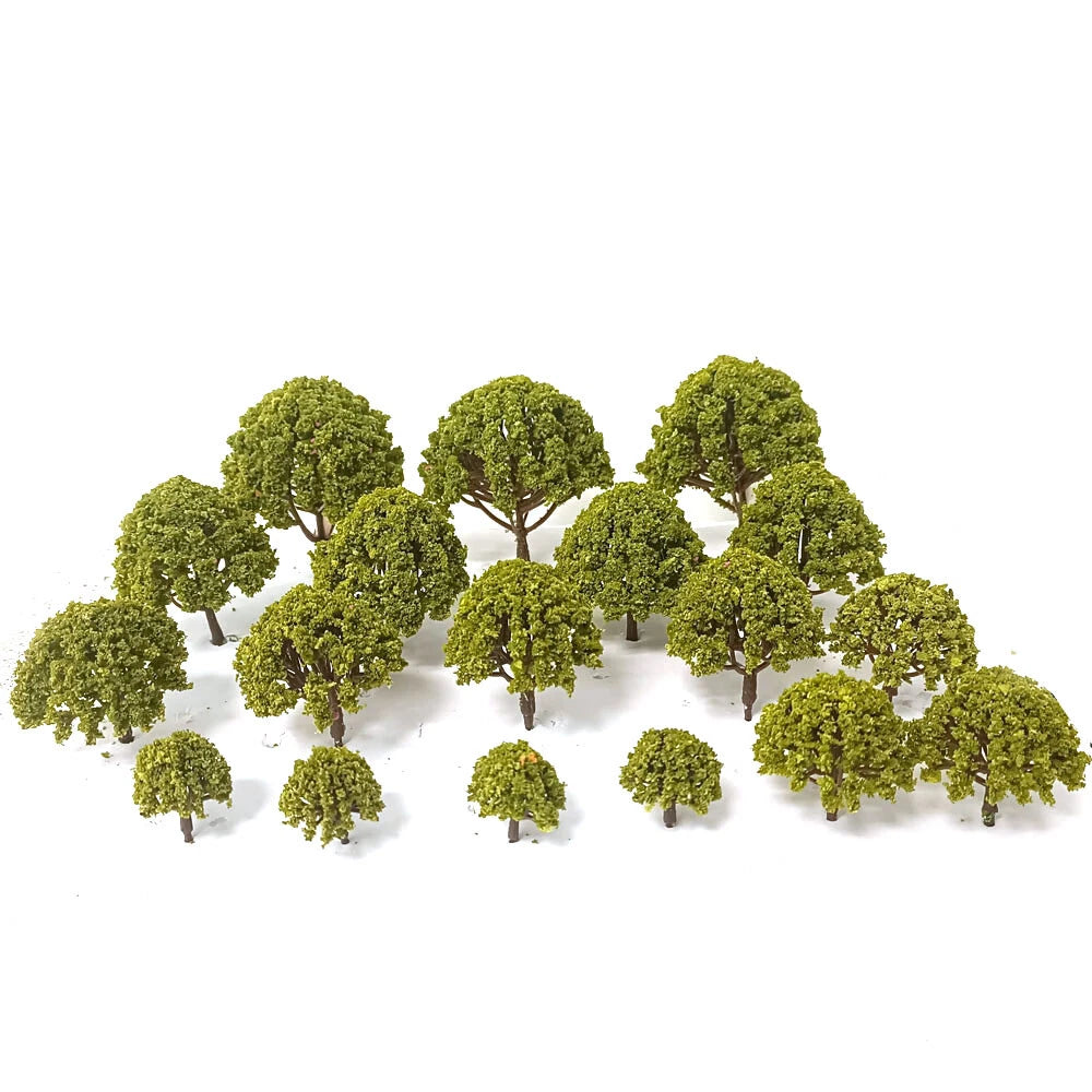 52Pcs Trees for Multiple Models O HO N Scale Railway Wargame Scene