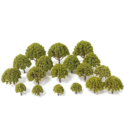 52Pcs Trees for Multiple Models O HO N Scale Railway Wargame Scene
