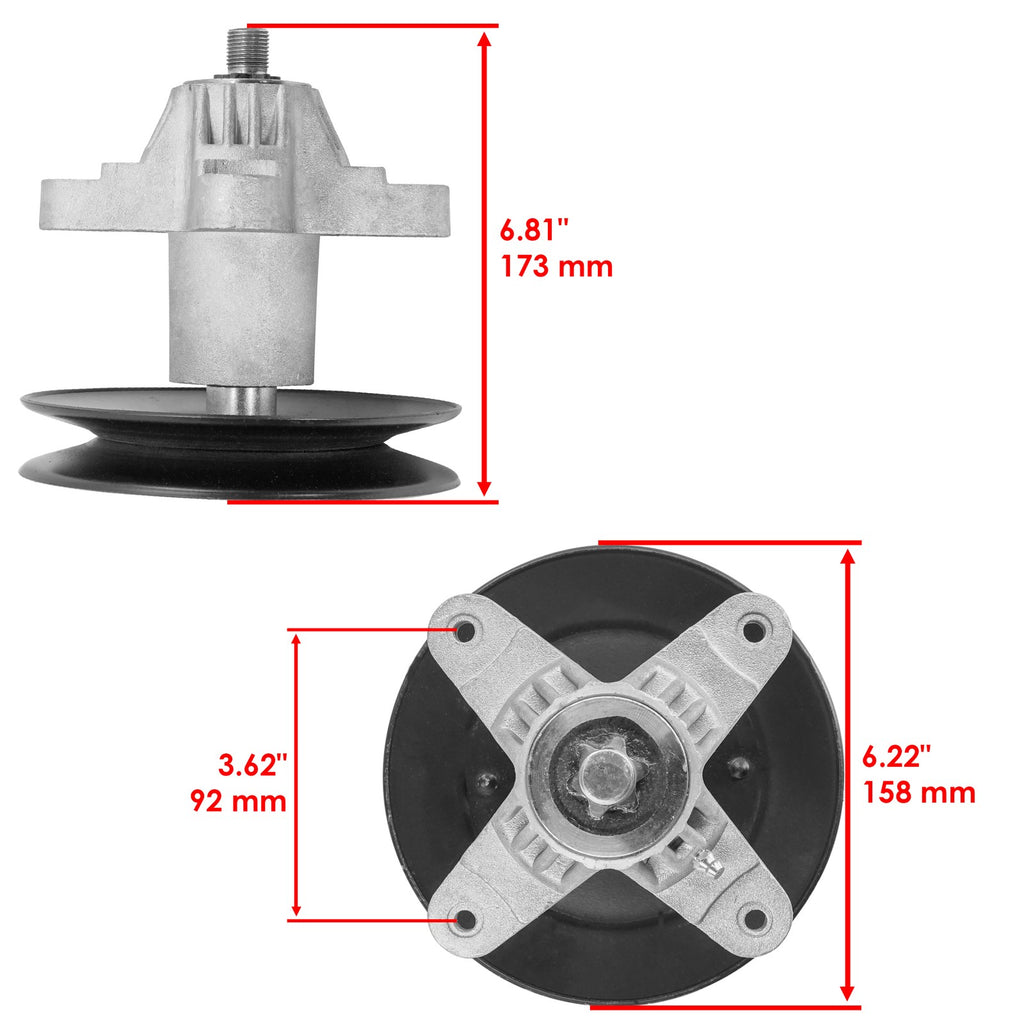 Spindle Assembly Replacement with Pulley and Blade for Toro LX420 LX425 (2002–2006)