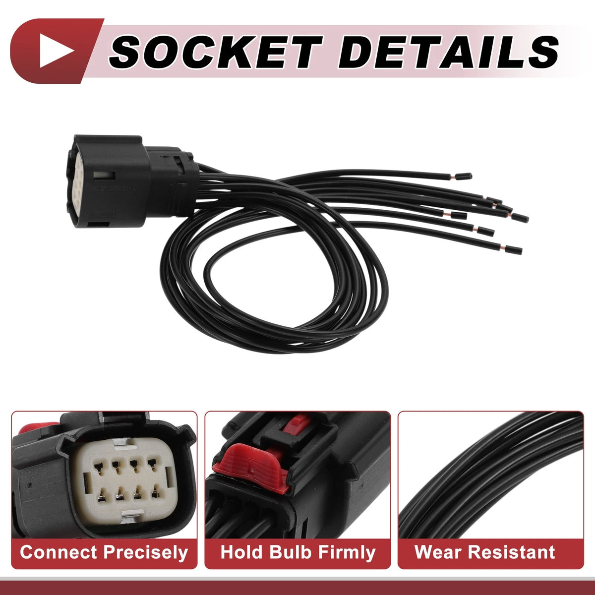 Headlight Light Socket Wiring for GMC Sierra (2014–2021) No. 334820801/3