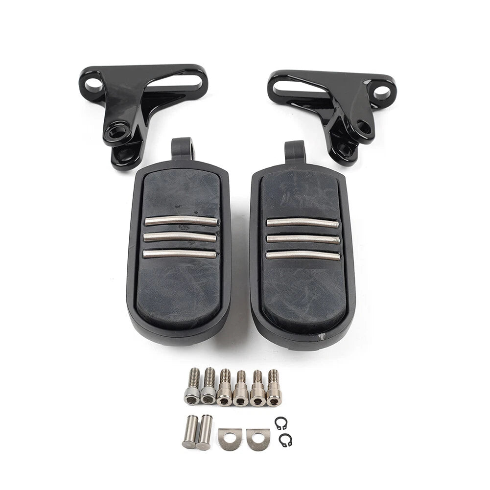 Pair Rear Passenger Footpeg Mount Bracket for Harley Touring Electra Glide (1993–2023)