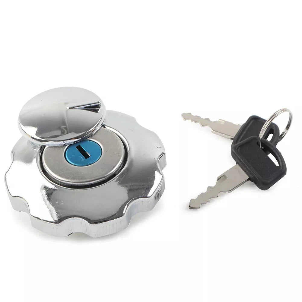Fuel Tank Cover Lock for Motorcycle ATV with 2 Keys
