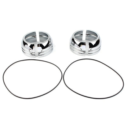 Chrome Fork Boot Cover Pair for Harley Davidson FXD (2006–2017)