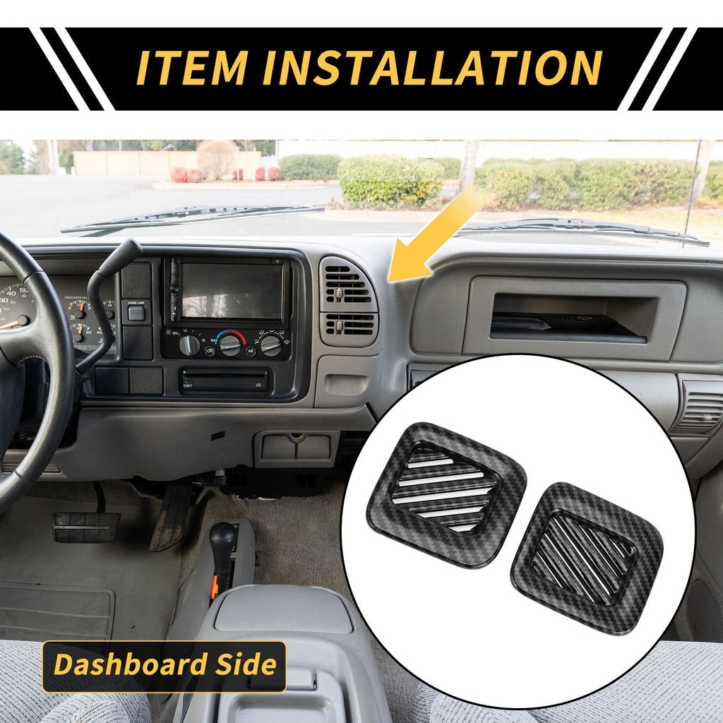 Dashboard Air Vent Cover Carbon Fiber Pattern for Ford Maverick (2022–2024)