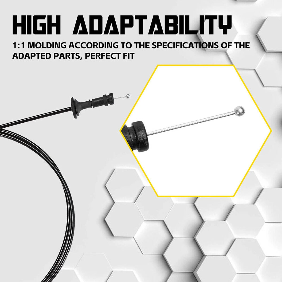 Hood Latch Release Cable w/Handle for GMC R2500 R3500 (1987–1991) 14039963, 912-020