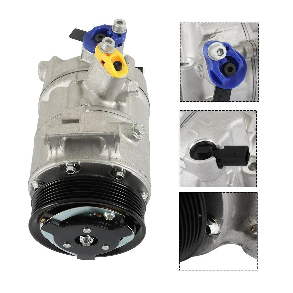 A/C Compressor + Clutch for Volkswagen Touran (2003–2015)